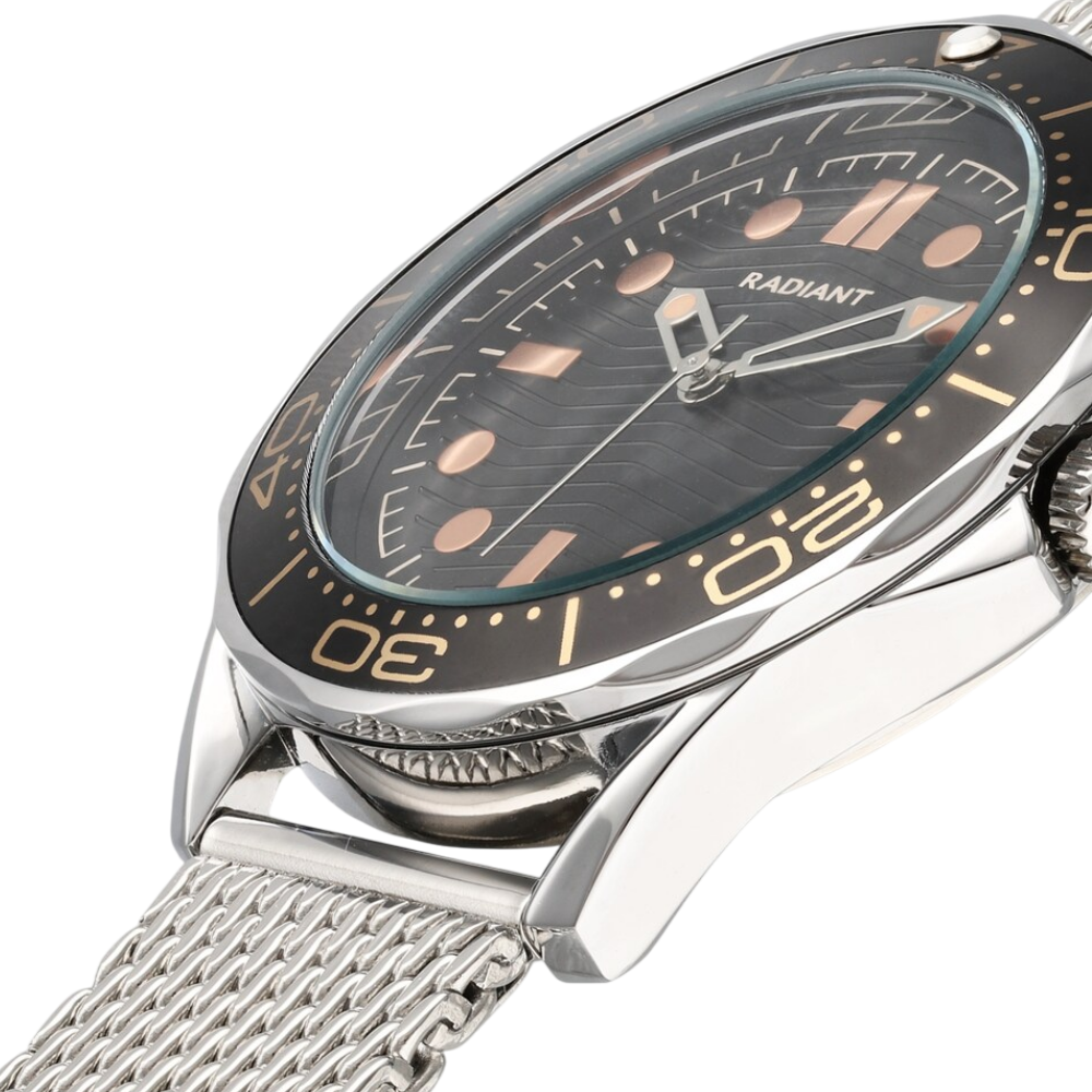 RELÓGIO HOMEM CHRIS PRETO/ROSE GOLD