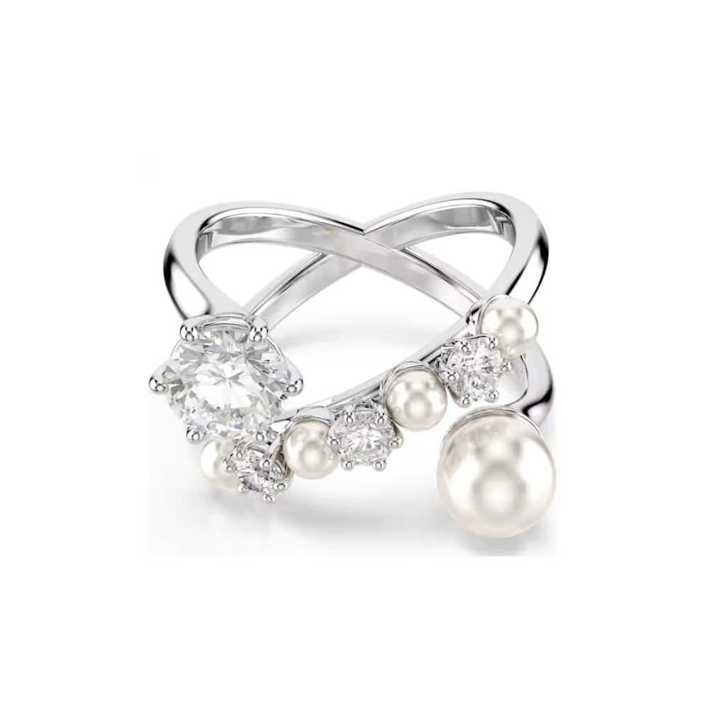 ANEL SWAROVSKI MATRIX MED: 18 (58) PEROLA E CRISTAL