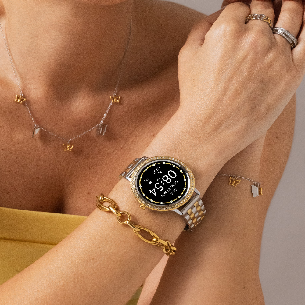 BOX ONE SENHORA SMARTWATCH GLAMCALL BICOLOR