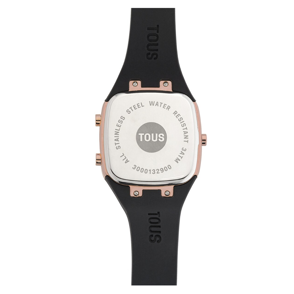 RELÓGIO TOUS B-TIME SILICONE PRETO
