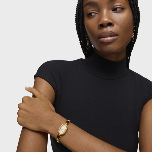 RELÓGIO TOUS DOURADO COM ONIX "3000138600"