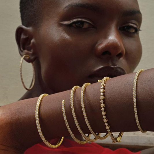 PULSEIRA SALVATORE EM PRATA 925% COM ZIRCÓNIAS