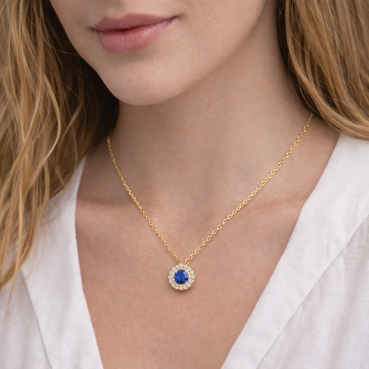 COLAR EM OURO COM ZIRCONIAS