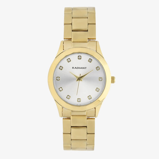 RELOGIO RADIANT MULHER DOURADO MOST CINZA