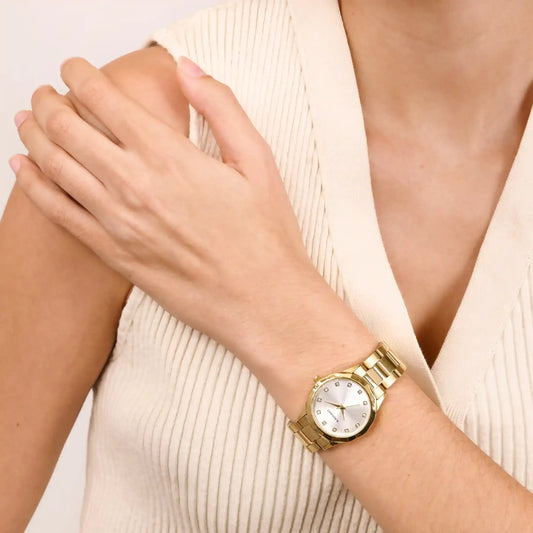 RELOGIO RADIANT MULHER DOURADO MOST CINZA