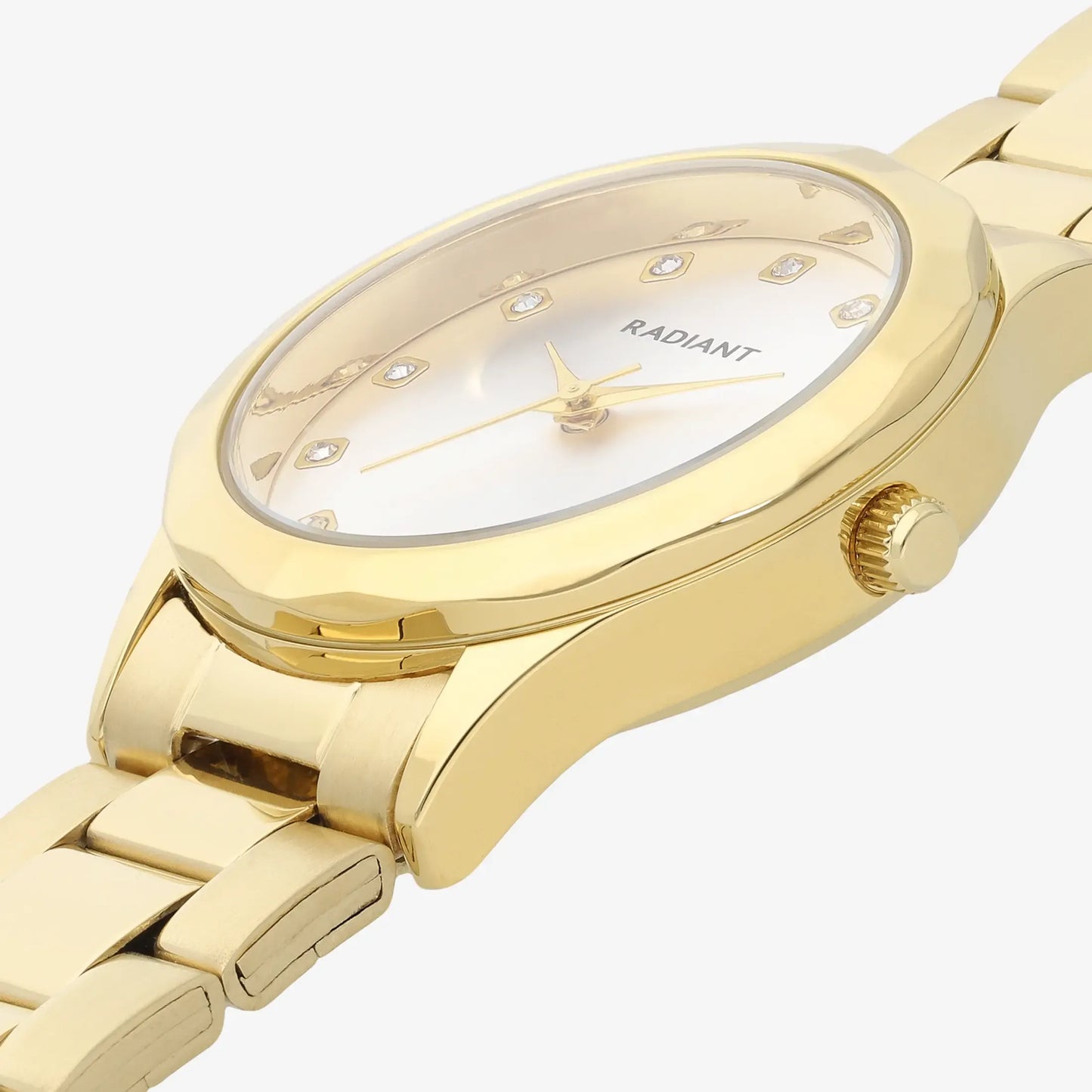 RELOGIO RADIANT MULHER DOURADO MOST CINZA