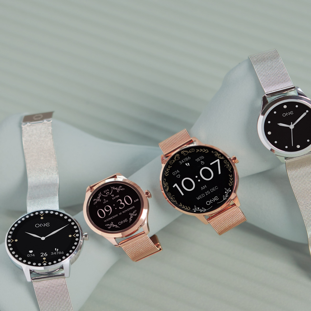 SMARTWATCH ONE MINI SILVER MESH