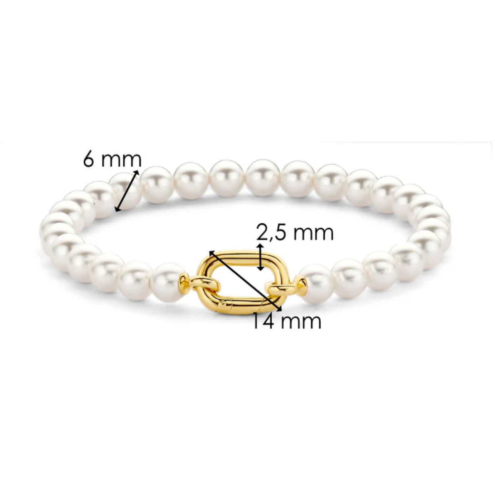 PULSEIRA TI SENTO EM PRATA 925% COM PÉROLAS