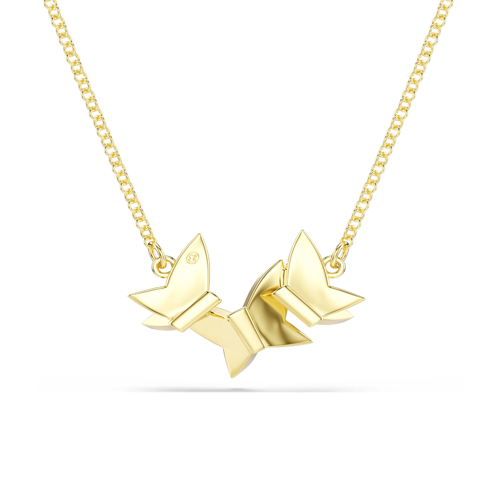 COLAR SWAROVSKI IDYLLIA DOURADO COM CRISTAIS