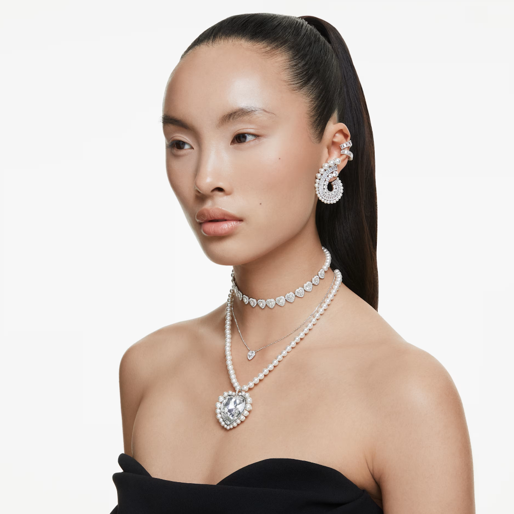 BRINCOS SWAROVSKI CAPSULA AIRIANA GRANDE