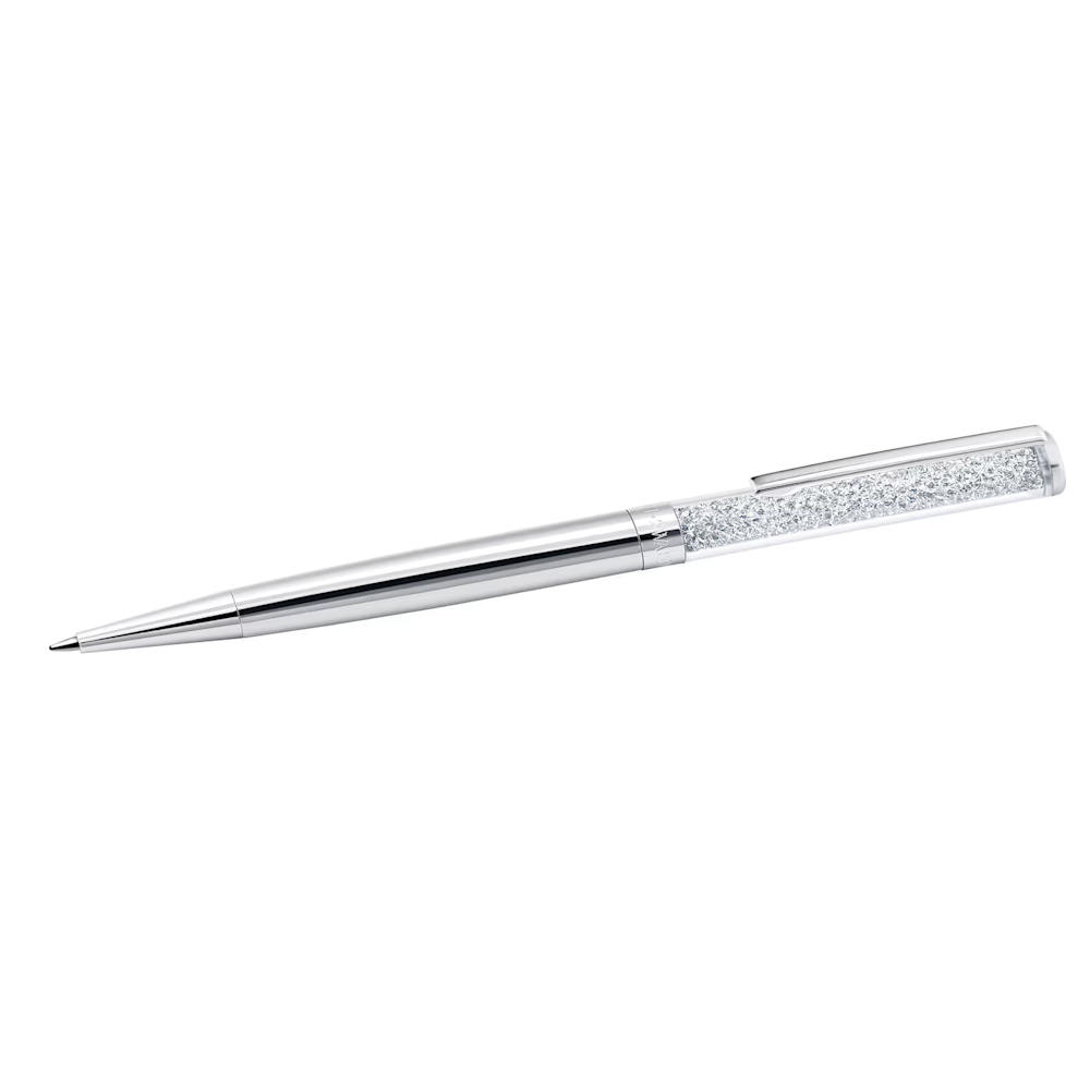 Caneta Swarovski Crystalline ballpoint pen, Silver tone, Chrome plated