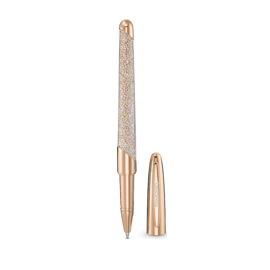 Caneta Swarovski Crystalline Nova rollerball pen, Rose gold tone, Rose gold-tone plated