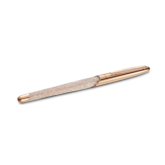 Caneta Swarovski Crystalline Nova rollerball pen, Rose gold tone, Rose gold-tone plated