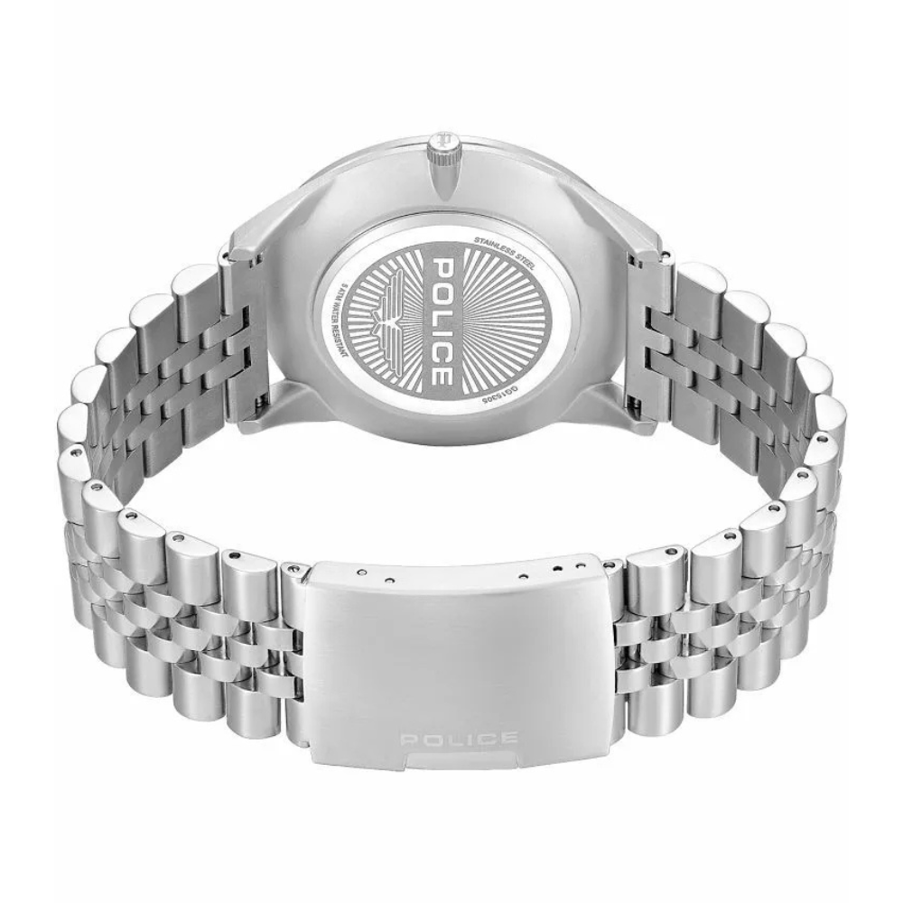 RELOGIO POLICE HOMEM MOST. VERDE BRACELETE EM AÇO