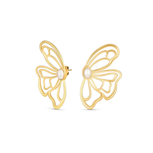 BRINCOS ONE SENHORA MARGOT PETAL GOLD