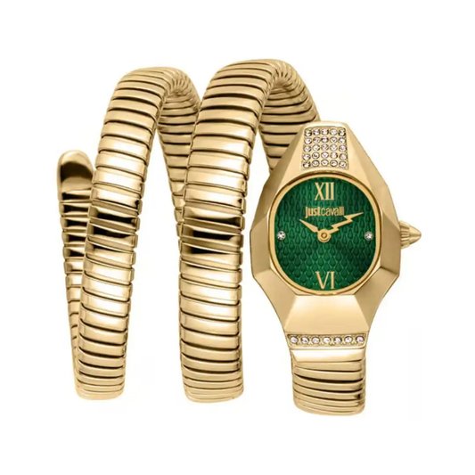 RELOGIO JUST CAVALLI SIGNATURE SNAKE GREEN