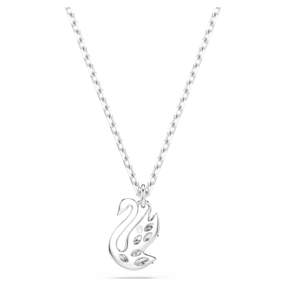 Pingente Swarovski Swan Combinação de lapidações, Cisne, Branco, Lacado a ródio