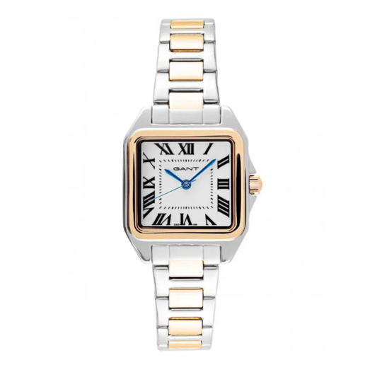 RELOGIO GANT SENHORA SENECA MID. 26MM BRANCO AÇO BICOLOR