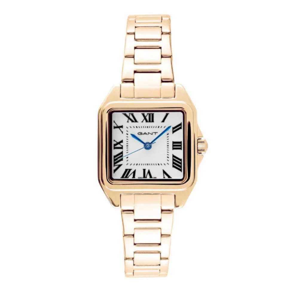 RELOGIO GANT SENHORA SENECA MID. 26MM BRANCO AÇO DOURADO