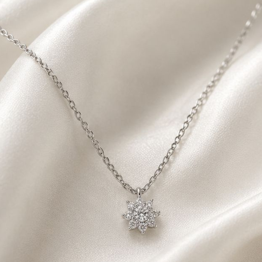 COLAR EM PRATA 925 COM ZIRCONIAS