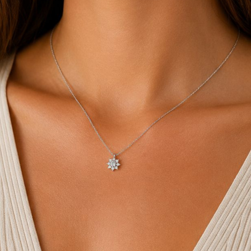 COLAR EM PRATA 925 COM ZIRCONIAS