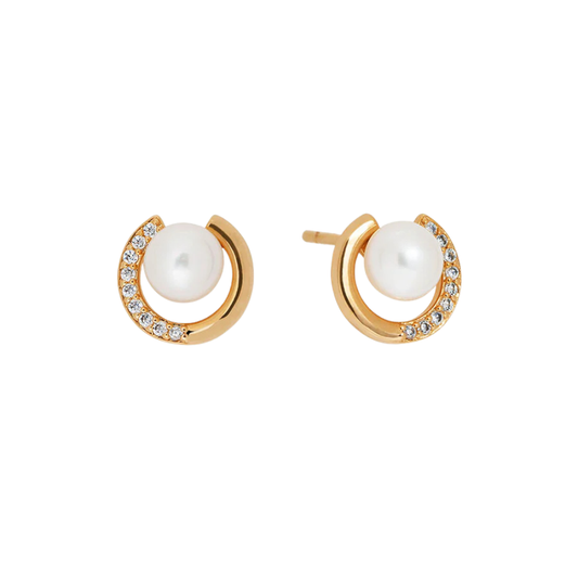 BRINCOS VIDAL & VIDAL EM BRONZE COM BANHO DE OURO DE 18K