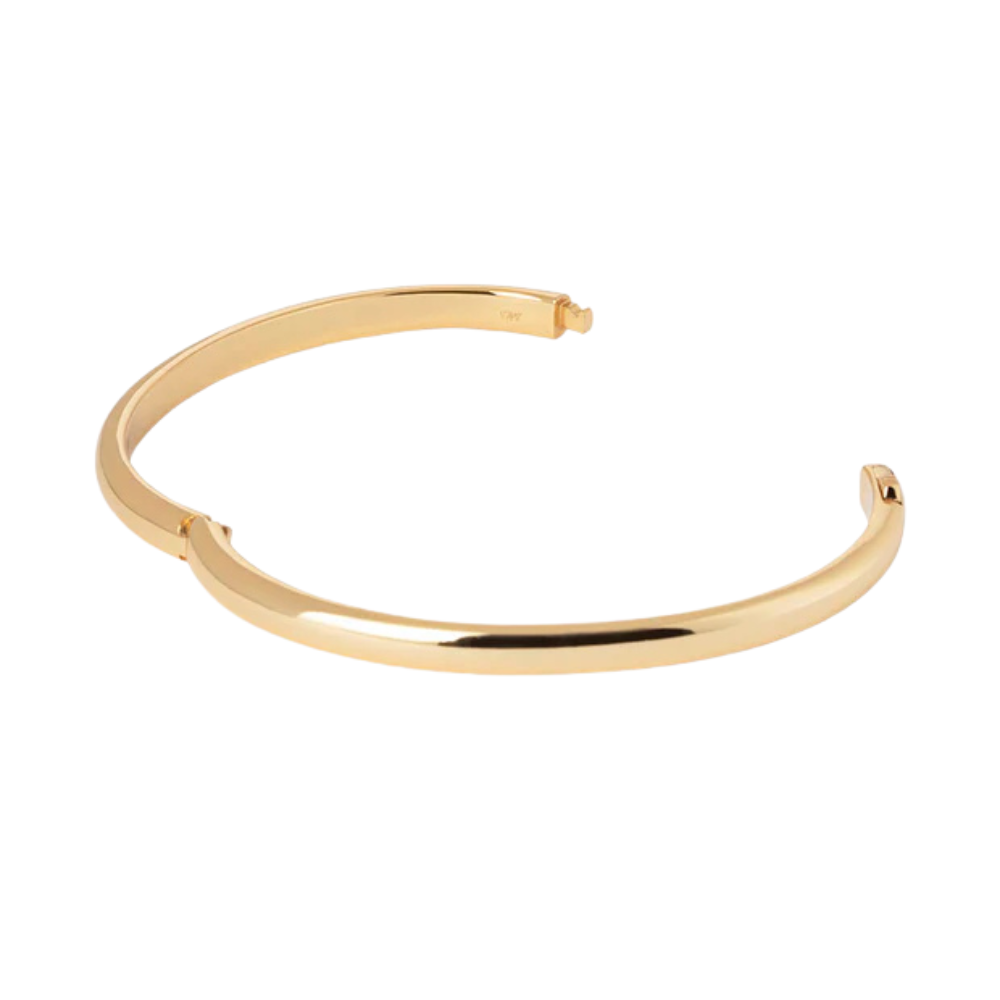 ESCRAVA VIDAL & VIDAL EM BRONZE COM BANHO DE OURO 18KT
