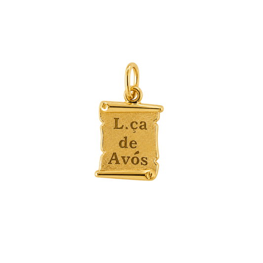 MEDALHA EM OURO 19.2K - LÇA AVÓS