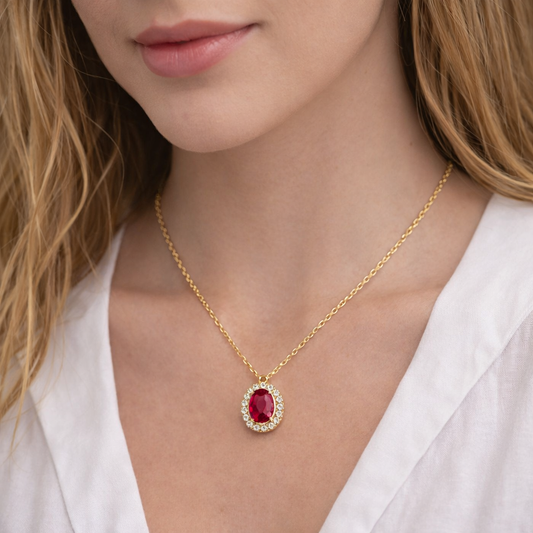 COLAR EM OURO COM ZIRCONIAS