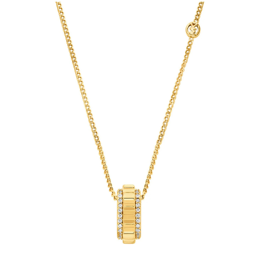 COLAR PAVE MICHAEL KORS EM AÇO PLAQUEDO A OURO18K