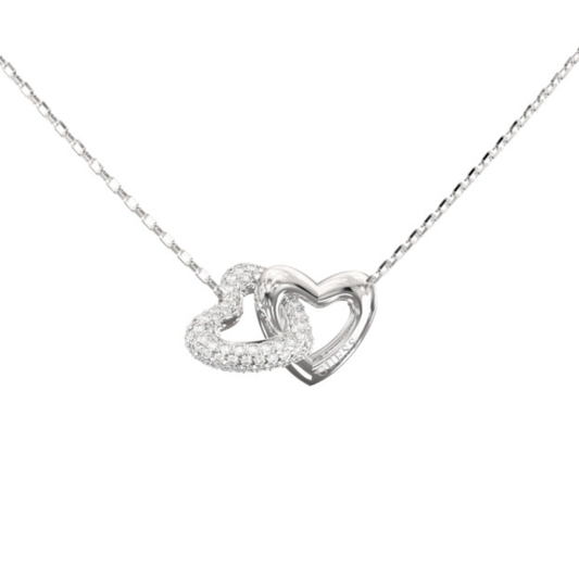 COLAR GUESS EM AÇO BELOVED COM ZIRCONIAS