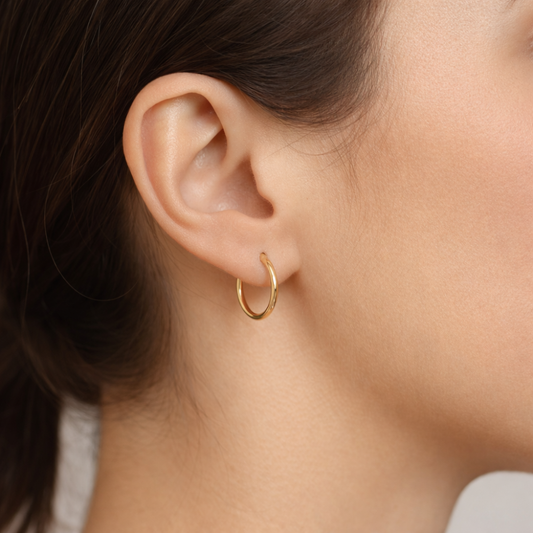 ARGOLAS EM OURO 19,2K