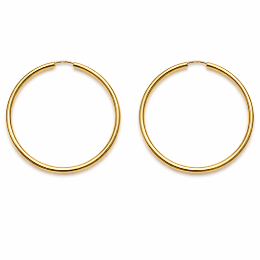 ARGOLAS EM OURO 19,2K ( TAM. GRANDE )