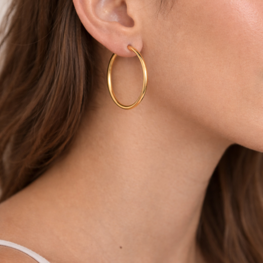 ARGOLA EM OURO 19,2K CANEVAO 2,8mm