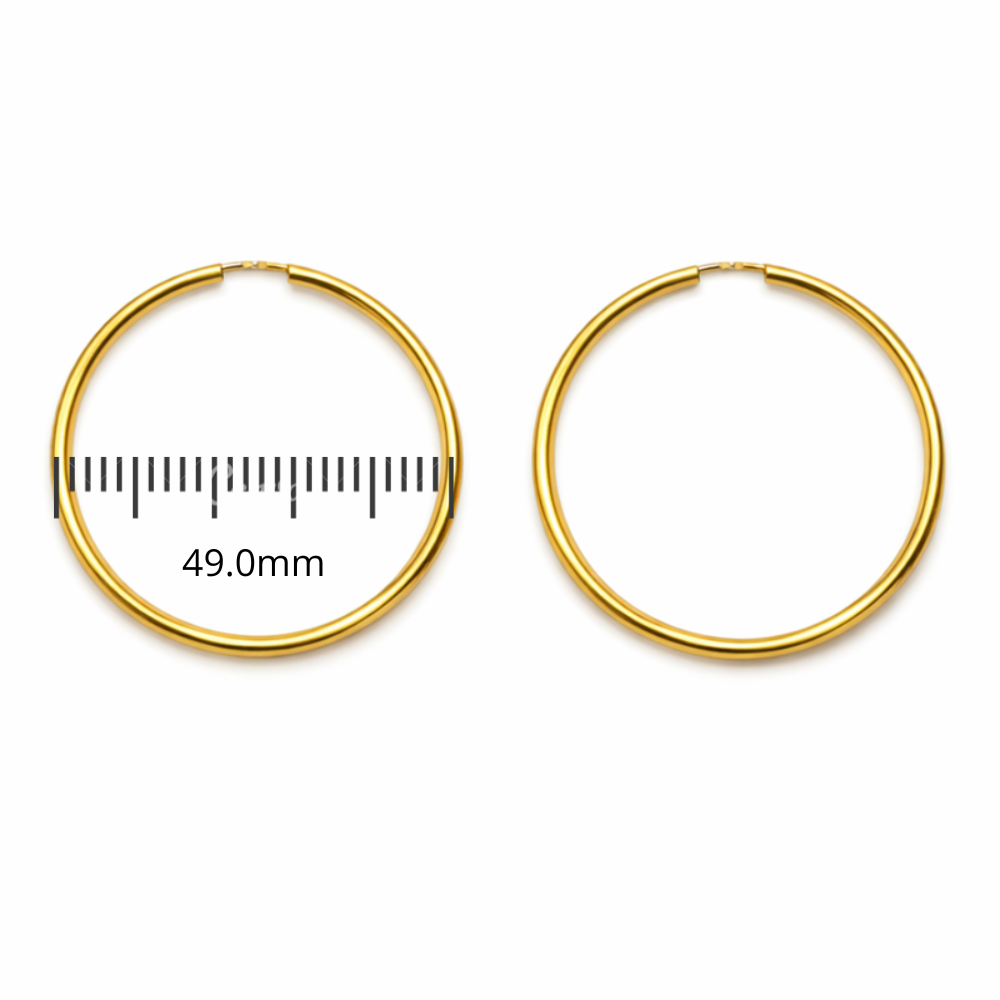 ARGOLAS EM OURO 19,2K