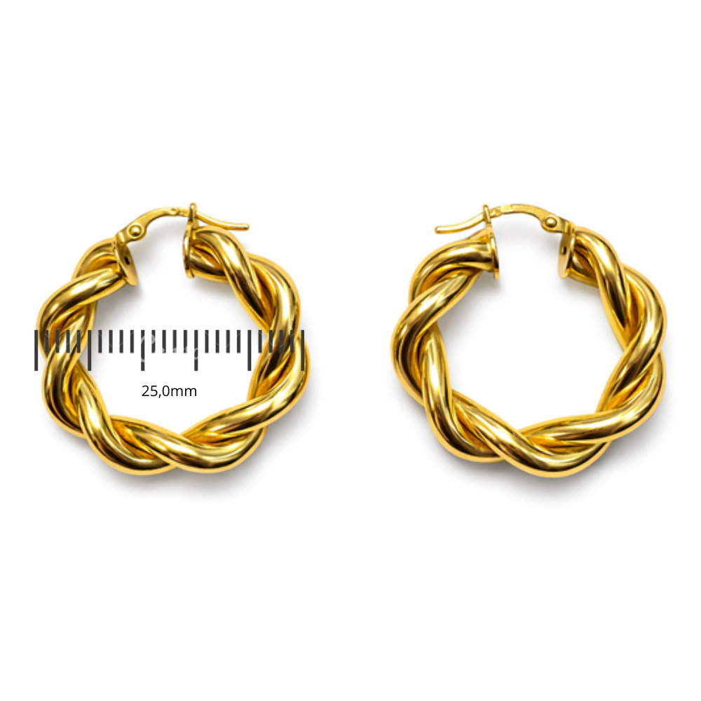 ARGOLAS EM OURO 19,2K