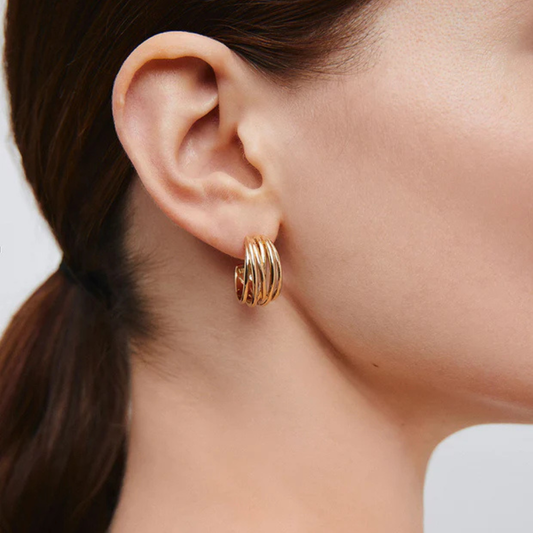 BRINCO VIDAL & VIDAL EM BRONZE COM BANHO DE OURO 18K