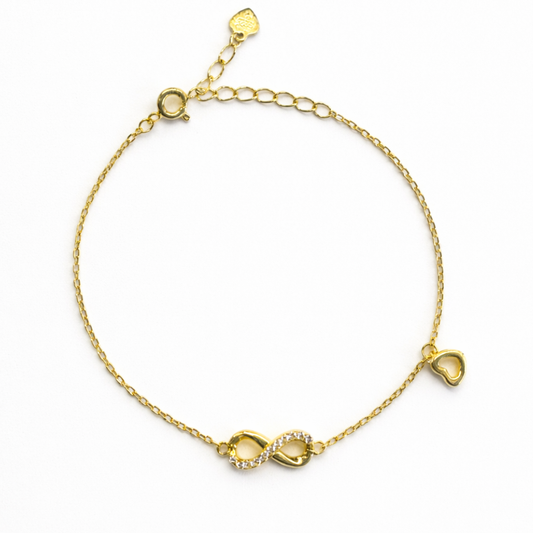 PULSEIRA EM PRATA 925% INFINITO COM ZIRCÓNIAS