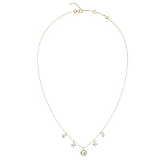 FIO GUESS EM AÇO DOURADO COM ZIRCÓNIAS