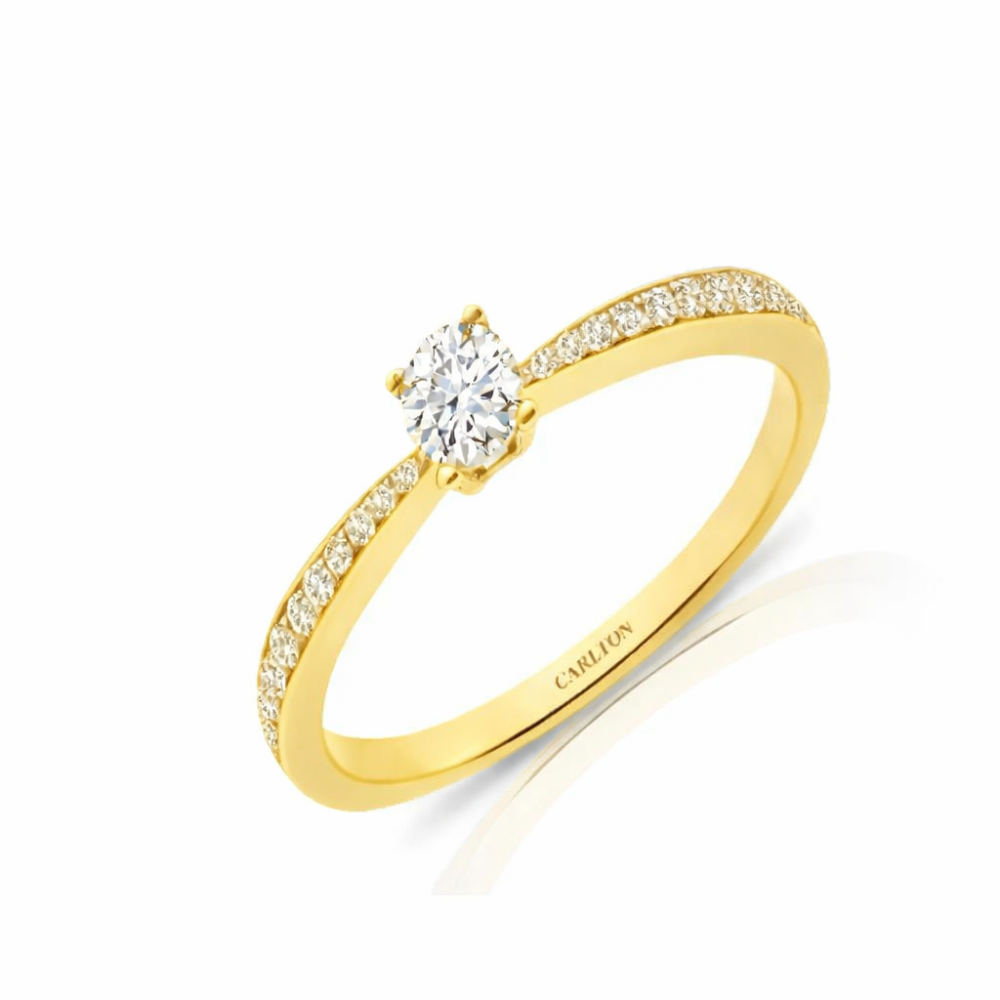 Solitário Carlton Jewellery em Ouro 18k com Diamantes