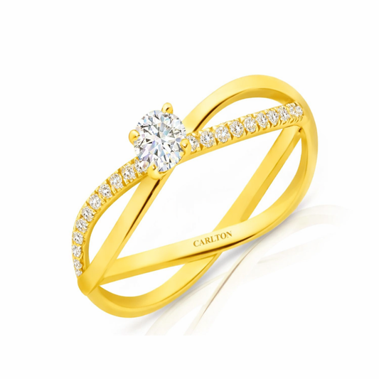 Solitário Carlton Jewellery Regaleira 18k com Diamantes