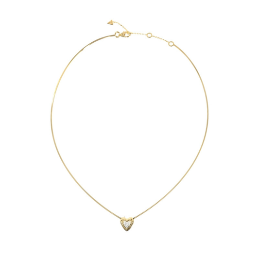 FIO GUESS EM AÇO DOURADO LOVE HEART