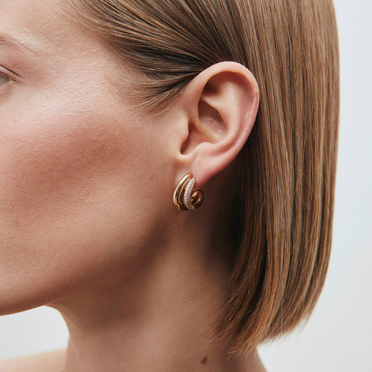 BRINCO VIDAL & VIDAL EM BRONZE COM BANHO DE OURO 18K