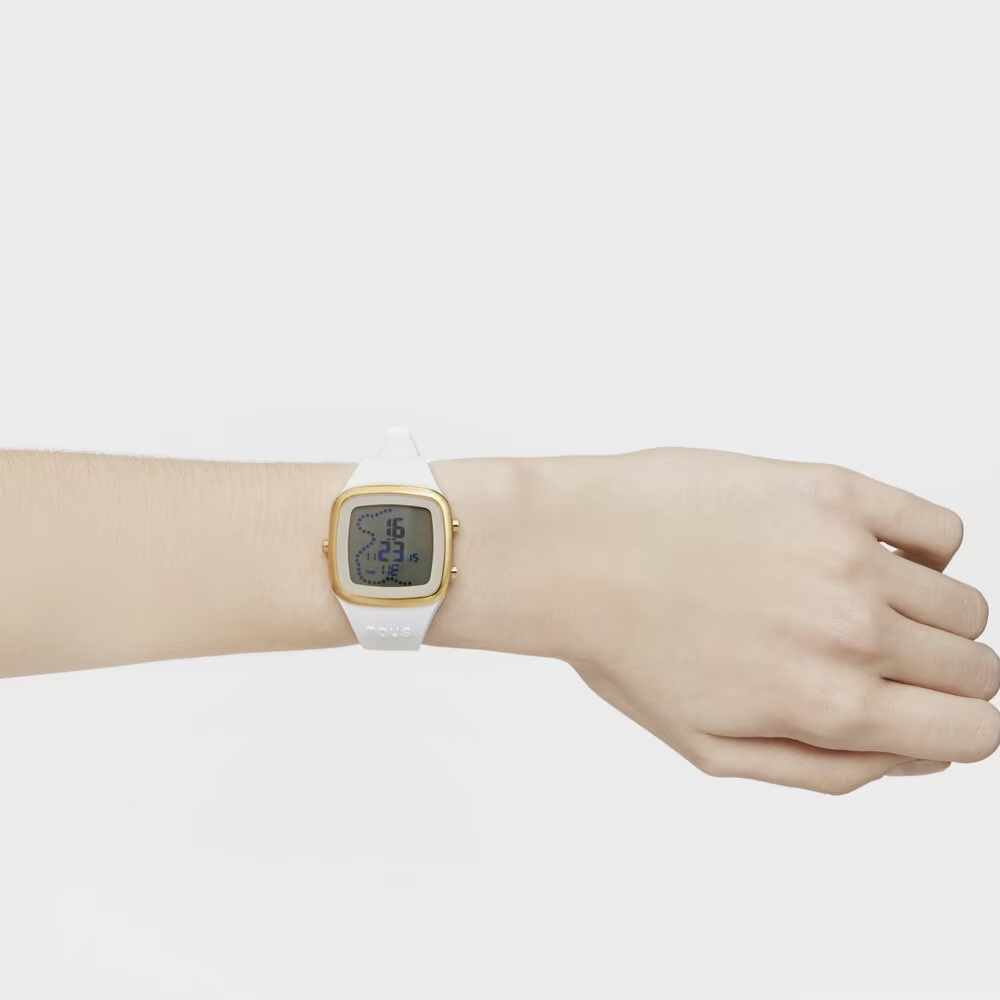 RELÓGIO TOUS B-TIME SILICONE BRANCO