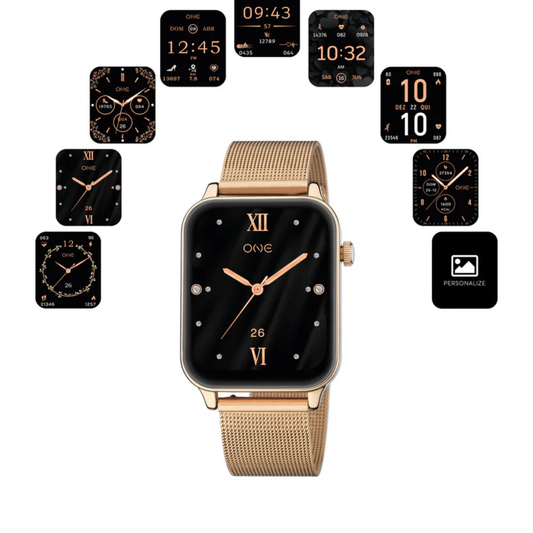 SMARTWATCH ONE FRAME ROSE GOLD MESH