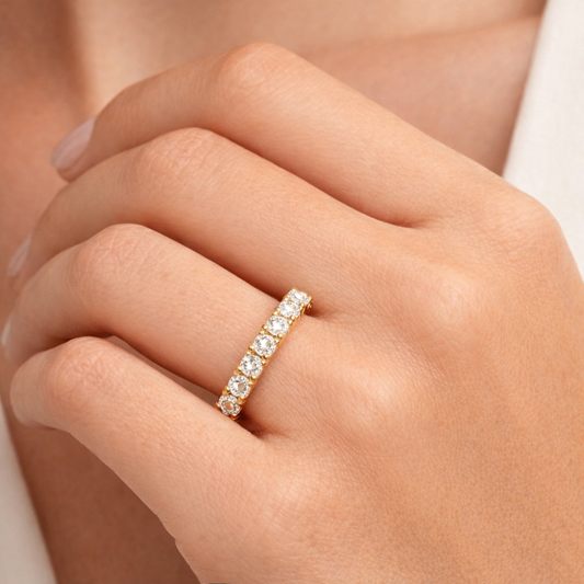 ANEL EM OURO 18K COM DIAMANTES 1.62CT