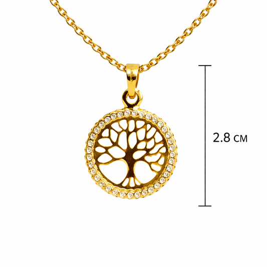 MEDALHA EM OURO 19,2K C/ ZIRCONIAS