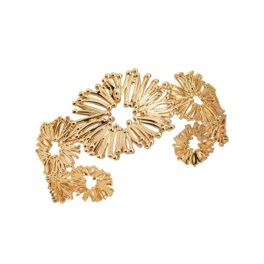 PULSEIRA VIDAL & VIDAL BANHADO A OURO 18K