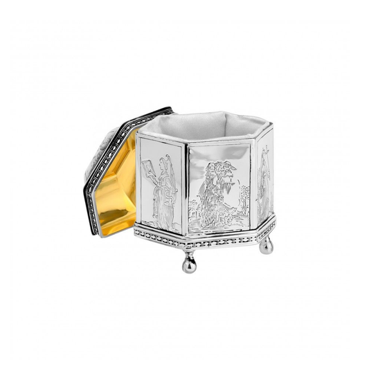 CAIXA CASAMENTO HOLANDESA BANHO DE PRATA