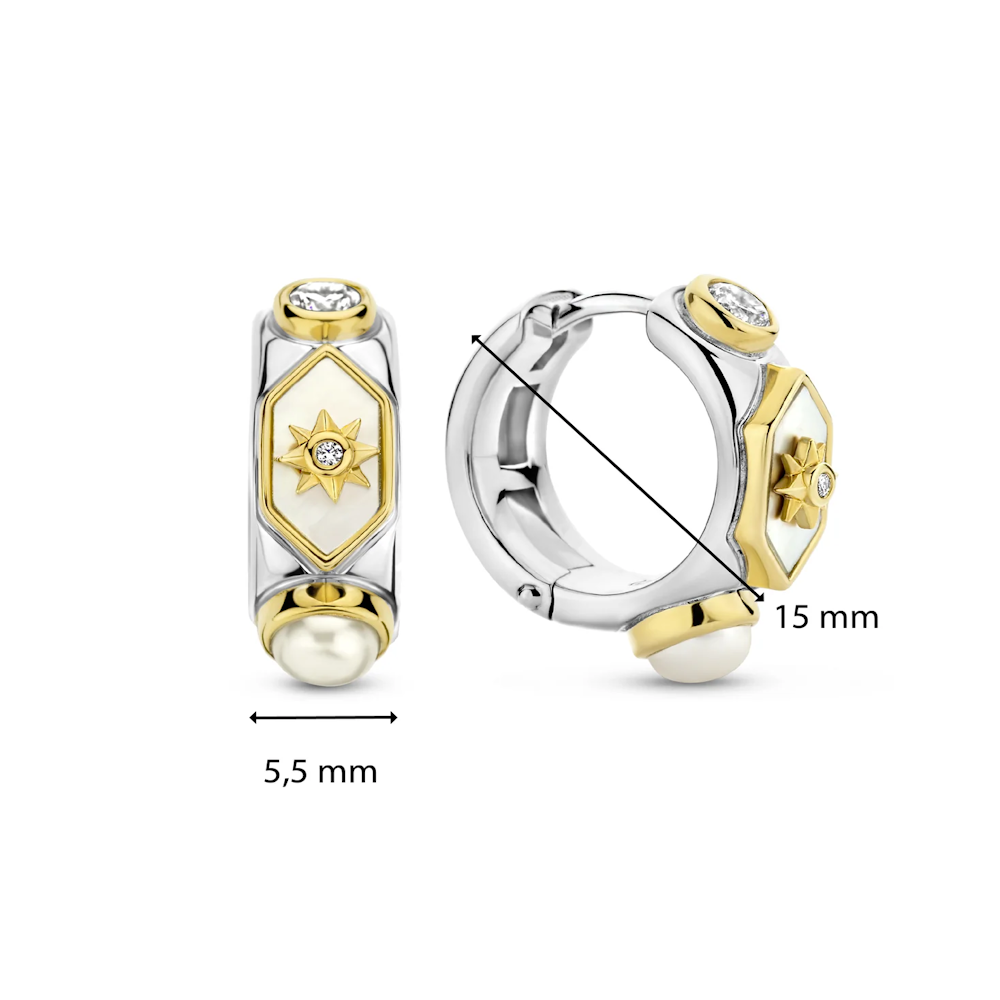 ARGOLAS TI SENTO EM PRATA 925 BICOLOR